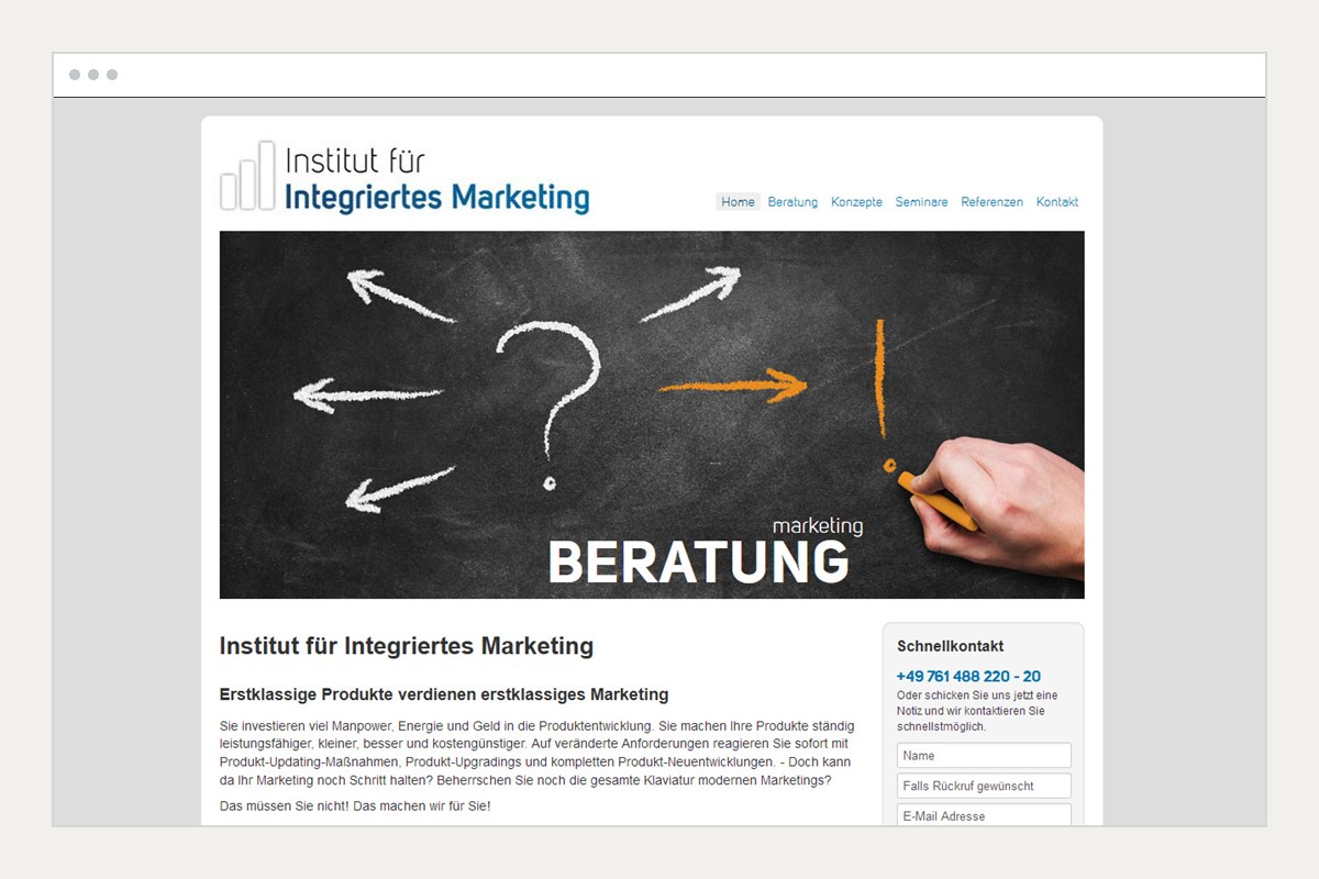 Projektansicht: IFIM, Freiburg