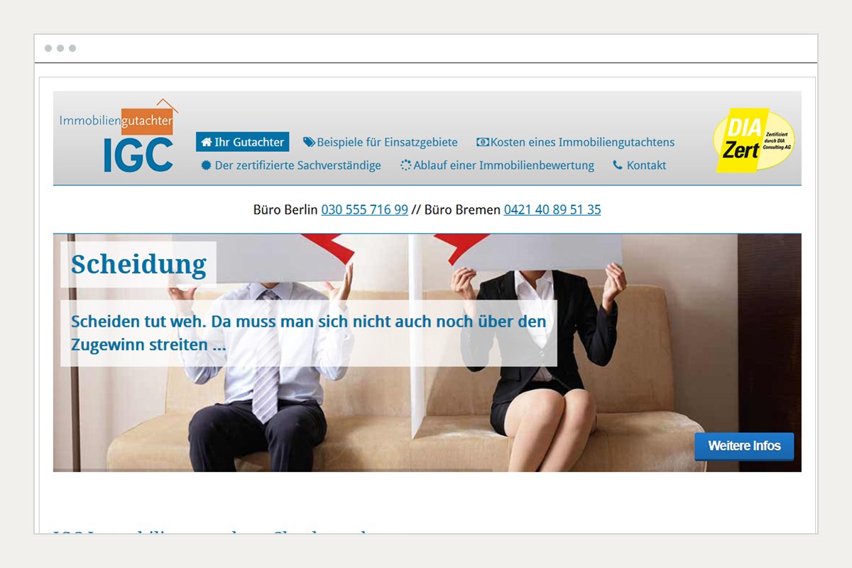 Projektansicht: IGC, Berlin